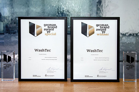 WashTec si aggiudica il German Brand Award in due categorie!