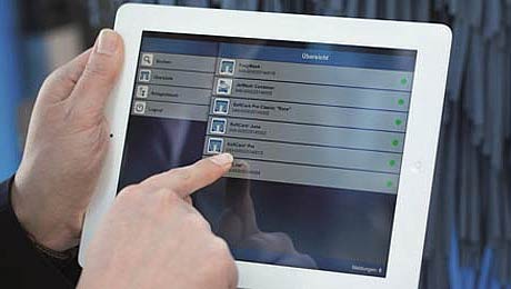 System WashTec Plus am Tablet 